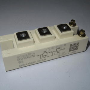 德国赛米控（Semikron）的 SKM145GB128DNR 半桥 IGBT 功率模块，是工业变频器和电源中常用的高压功率器件。